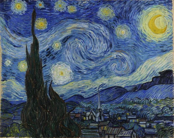 Hviezdna noc v štýle Van Gogha | Akryl